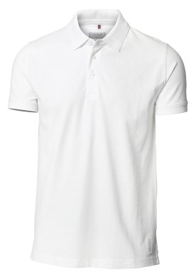 Stretch deluxe polo, white