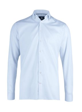 Super non-iron business shirt slim fit, light blue