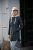 Woman urban style quilted jacket, navy