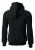 Woman stylish hooded sweat, black