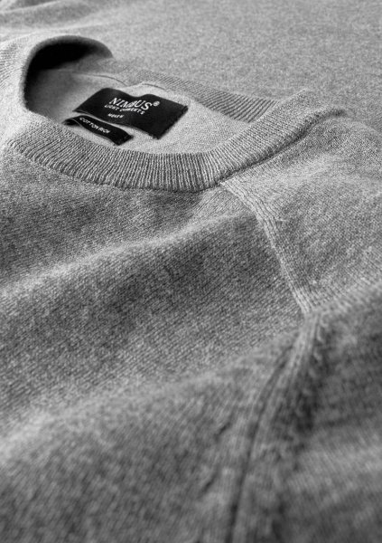 Zoom bild av Elegant round neck, grey